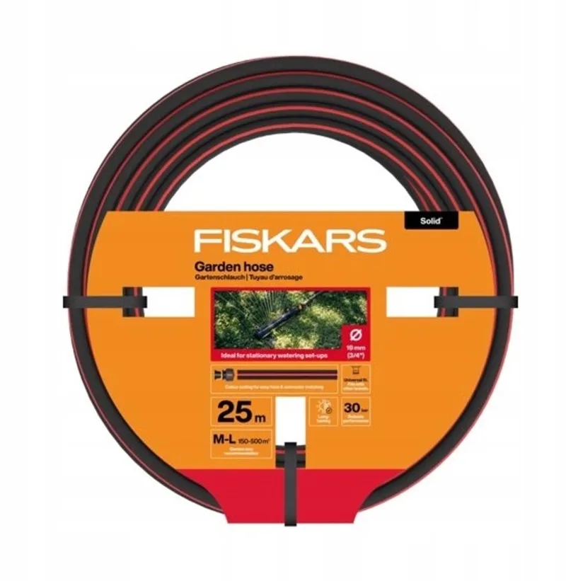 Solid Tuinslang 19mm 3/4'' 25m - Duurzaam & Flexibel von Fiskars – Produktbild