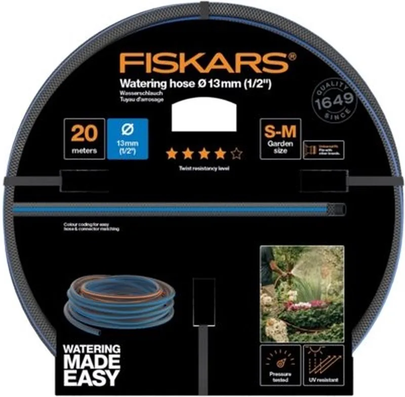 Tuinslang | 13 mm (1/2) | 20 m | Q4 van Fiskars – productafbeelding 1 van 2