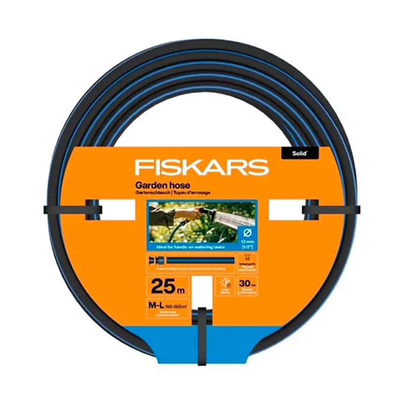 Tuinslang SOLID 13mm 1/2'' 25m - Duurzaam en flexibel van Fiskars – productafbeelding 3 van 4