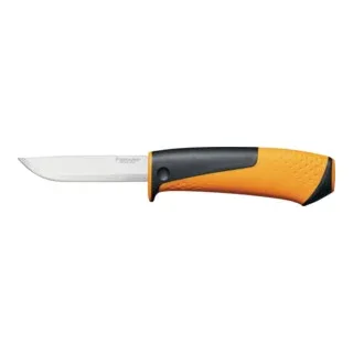 Fiskars 1023618 Multifunctioneel mes Zwart, Oranje Koplengte 90 mm van Fiskars – productafbeelding