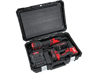 Akku-Bohrschrauber DD 2G 18.0-EC LD + MT 18-EC Set, max. 1800 U/min by Flex, Red, Black – product image 2 of 5
