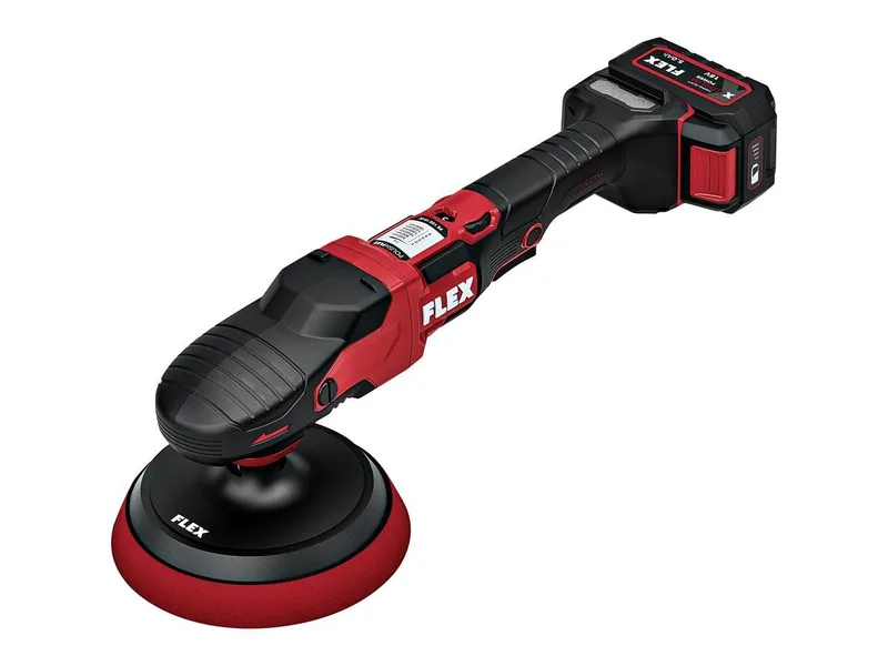 Akku-Poliermaschine PE 2 18-EC Set, 550 min. U/min, 1800 max. U/min, Ø 150 mm de Flex, Rouge, Noir – image du produit 2 sur 3
