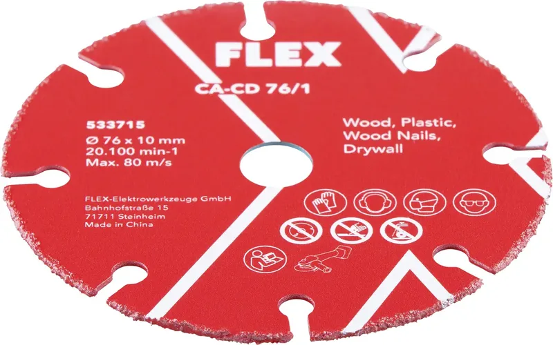 CA-CD 76/1 533715 Trennscheibe gerade 76 mm 1 St. van Flex – productafbeelding