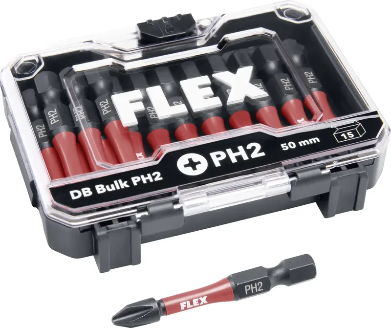 DB Bulk PH2-50mm VE15 534158 Bit-Set van Flex – productafbeelding