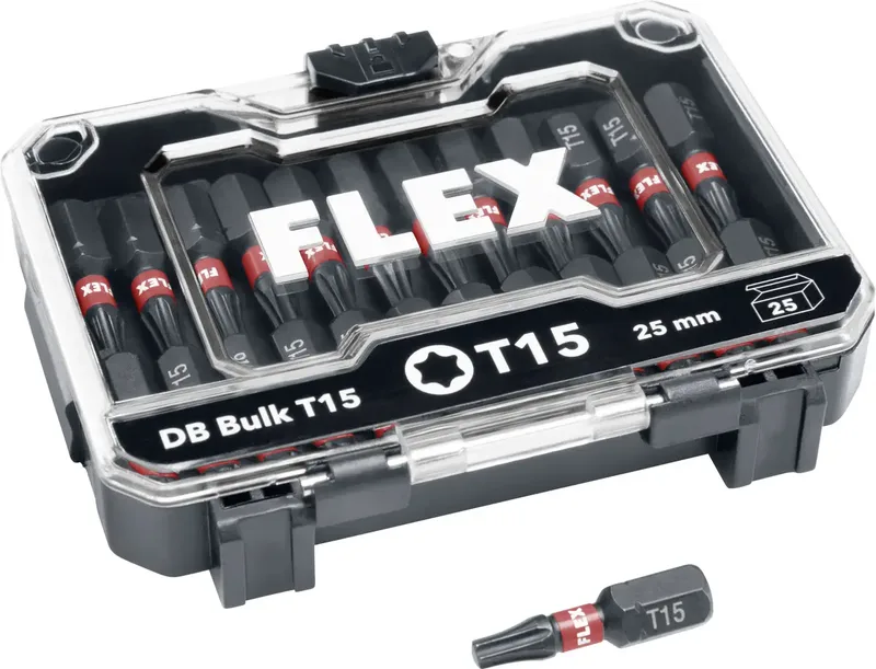 DB Bulk T15-25mm VE25 534155 Bit-Set van Flex – productafbeelding