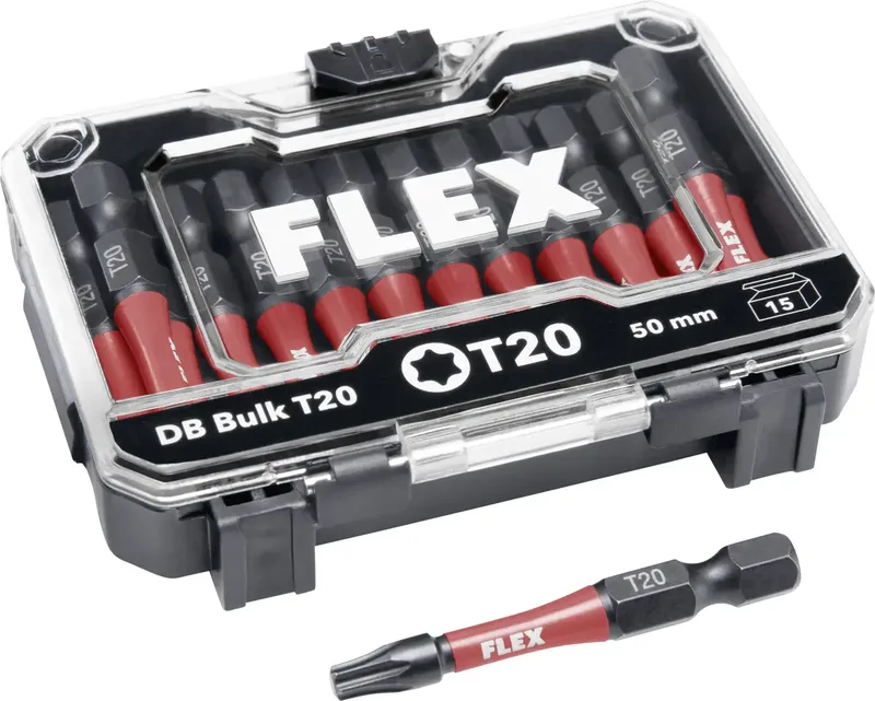 DB Bulk T20-50mm VE15 534156 Bit-Set van Flex – productafbeelding