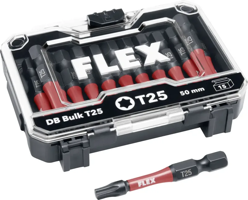 DB Bulk T25-50mm VE15 534157 Bit-Set van Flex – productafbeelding