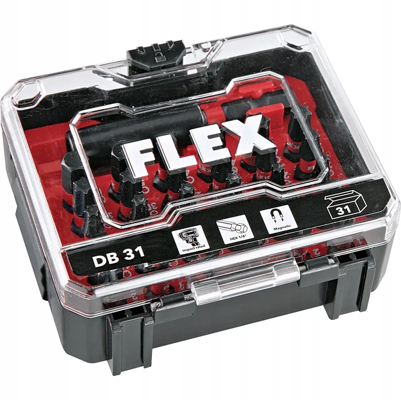 DB31 Bitset 31 Delen - Schroefbits & Magnetische Houder van Flex – productafbeelding