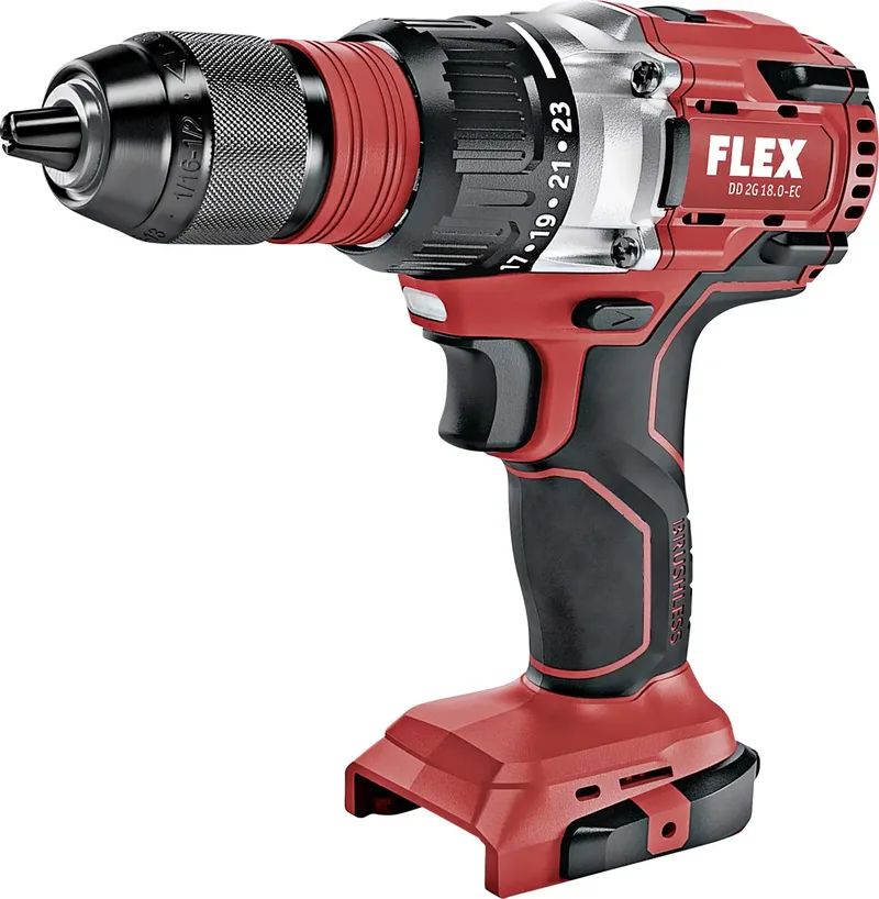 DD 2G 18.0-EC C 491225 Akku-Bohrschrauber 2.5 Ah, 5 Ah, 8 Ah ohne Akku von Flex – Produktbild