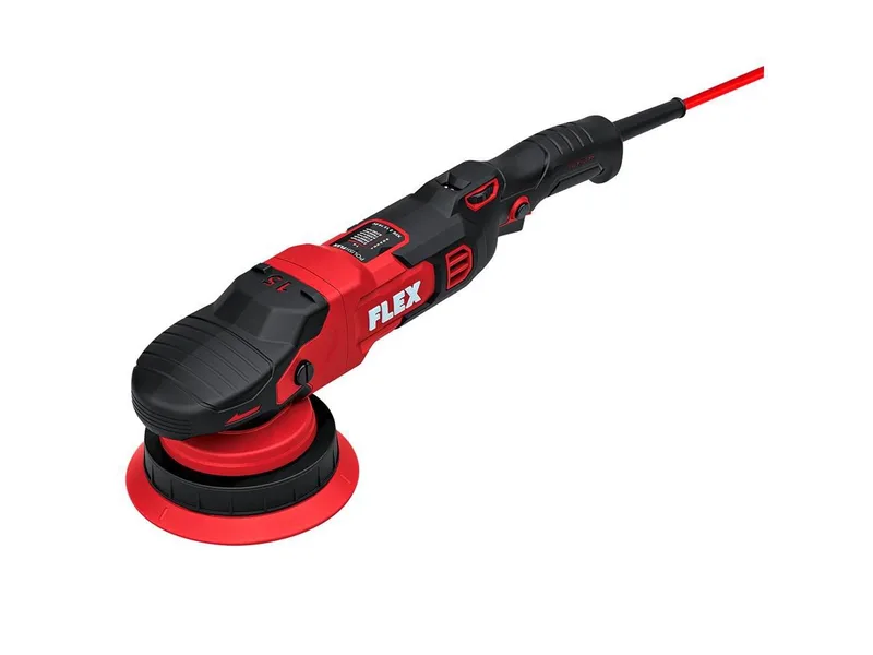 Exzenter Poliermaschine XFE 2 15 14 EC-C, 1350 min. U/min, 4350 max. U/min, Ø 150 mm, (im Karton), bürstenloser Motor mit hohem Wirkungs- und Leistungsgrad de Flex, Rouge, Noir – image du produit 1 sur 5