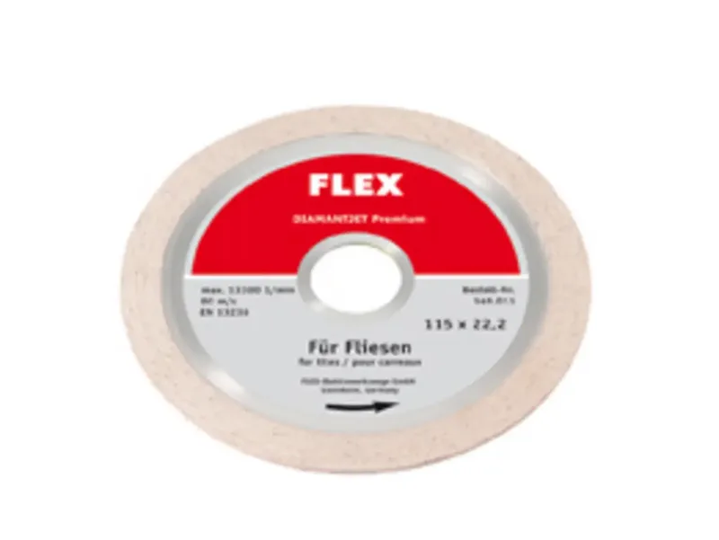 Flex 349011 Diamanttrennscheibe Durchmesser 115 mm Bohrungs-Ø 22.2 mm Fliesen, Marmor, Granit 1 St. de Flex – image du produit