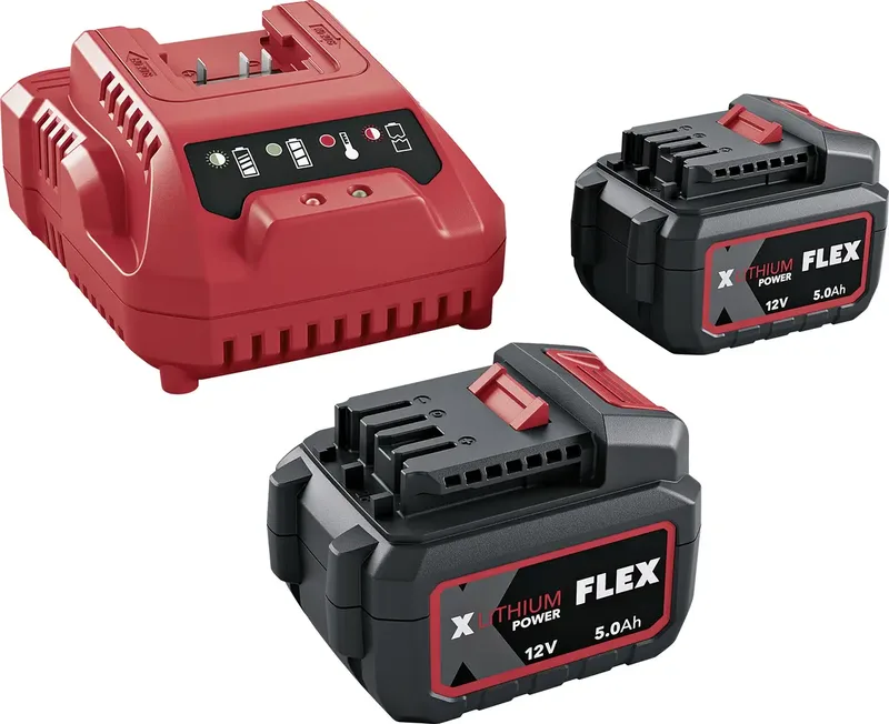 Flex 534910 P-Set 12-55 Q Werkzeug-Akku und Ladegerät 12 V 5 Ah von Flex – Produktbild