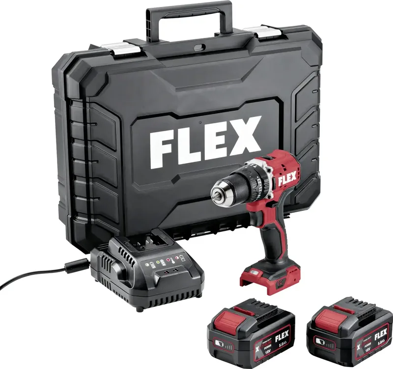 Flex 534914 Accu-klopboor/schroefmachine 18 V Aantal meegeleverde accus: 2 5 Ah Li-ion van Flex – productafbeelding