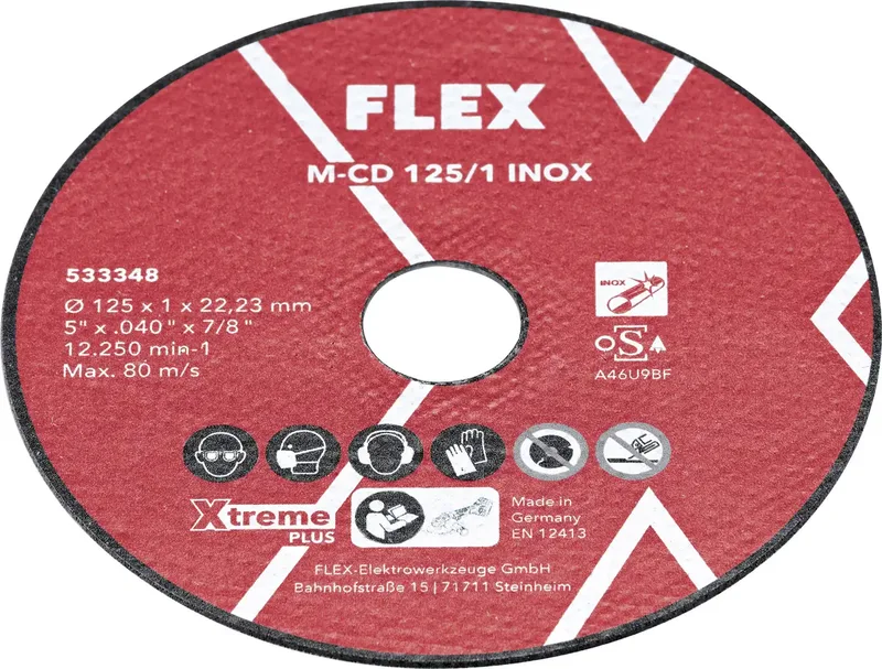 M-CD 125/1 INOX 10VE 533348 Diamanttrennscheibe 125 mm 10 St. by Flex – product image