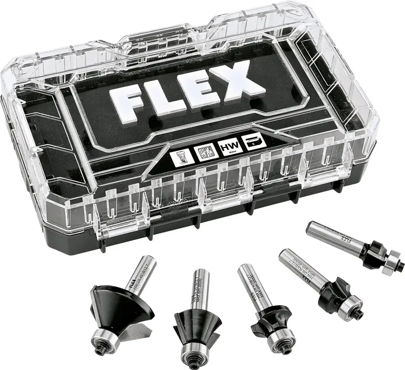 Oberfräsenvorsatz 532011 CER Bit Set1 inkl. Aufbewahrungsbox by Flex – product image