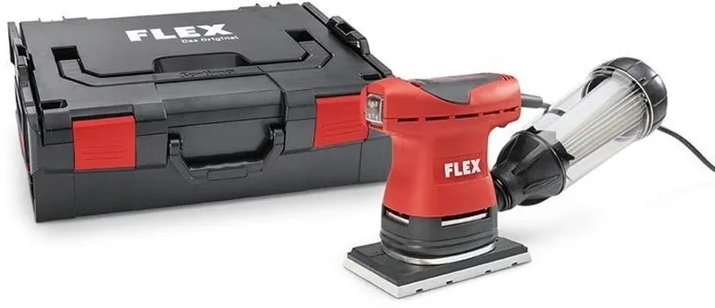 OSE 80-2-SET Mini Vlakschuurmachine 80x130mm met stofafzuiging, venturi, toerentalregeling, koffer fra Flex – produktbillede