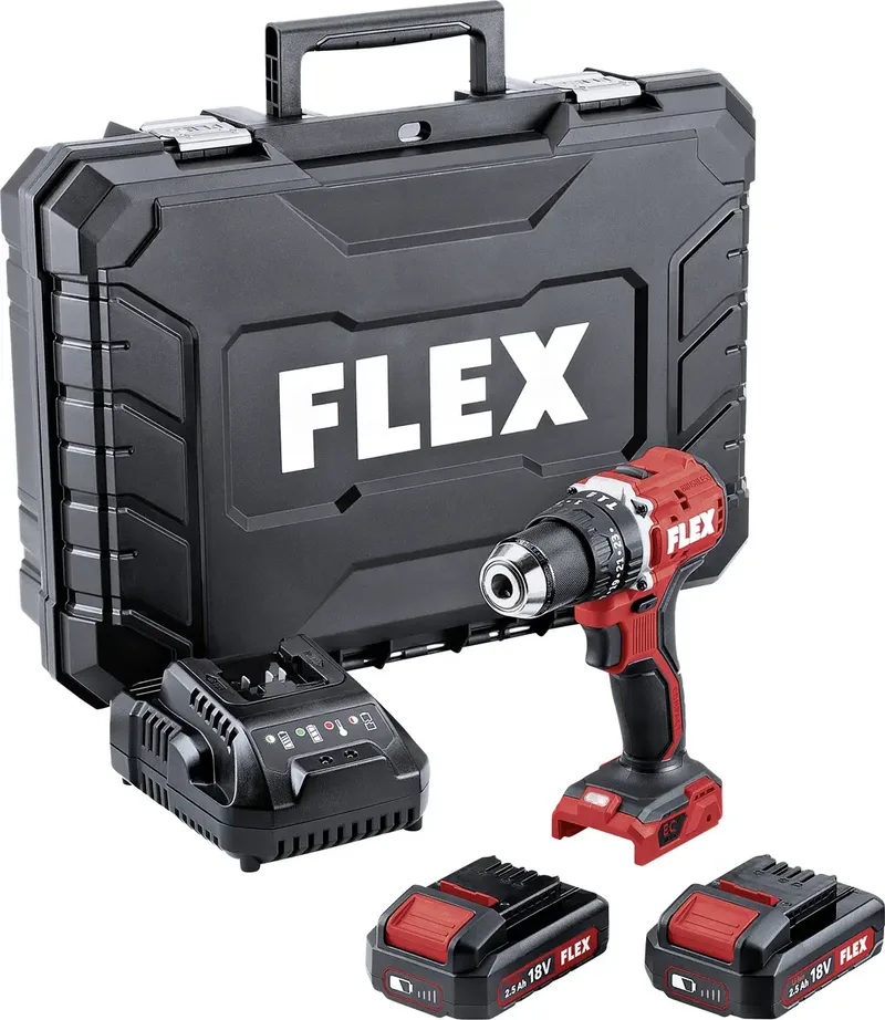 PD 2G 18.0 EC LD/2.5 Set 24 vitesses-Perceuse-visseuse à percussion sans fil + 2 batteries de Flex – image du produit