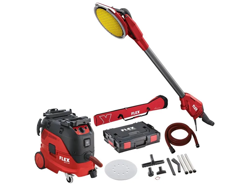 Trockenbauschleifer GE 6 R-EC, max. 1680 U/min von Flex, Rot, Schwarz – Produktbild