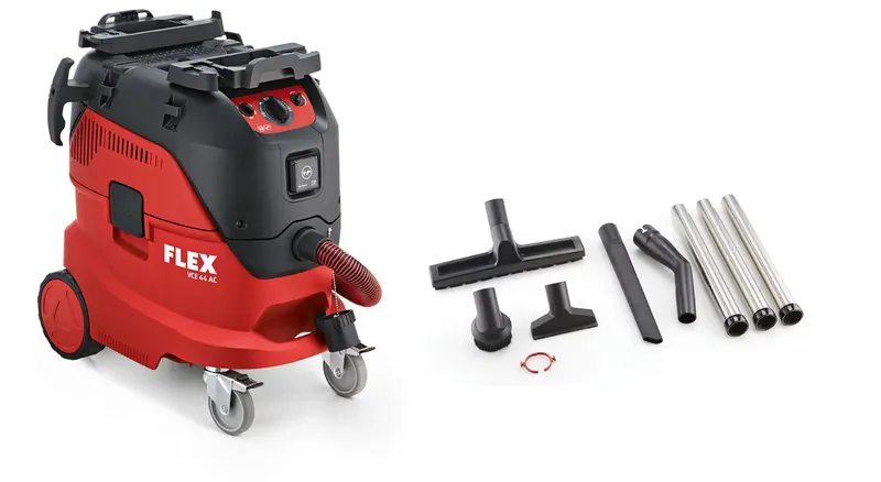 VCE 44 H AC-Kit 446025 Nass-/Trockensauger 42 l Staubklasse H zertifiziert, automatische Filterreinigung de Flex – image du produit