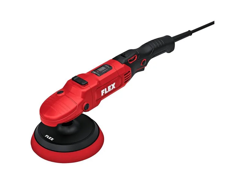 Winkelpolierer PE 14 LD C, 1100 min. U/min, 3700 max. U/min, (im Karton), Ergonomische Bauform, Schlanker Stielgriff, Drehzahleinstellung by Flex, Red, Black – product image