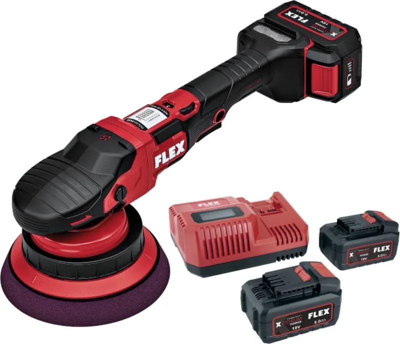 XCE 8 150 18.0-EC C Set Met Accu Excentrische polijstmachine met gekoppelde aandrijving 18,0 V van Flex – productafbeelding