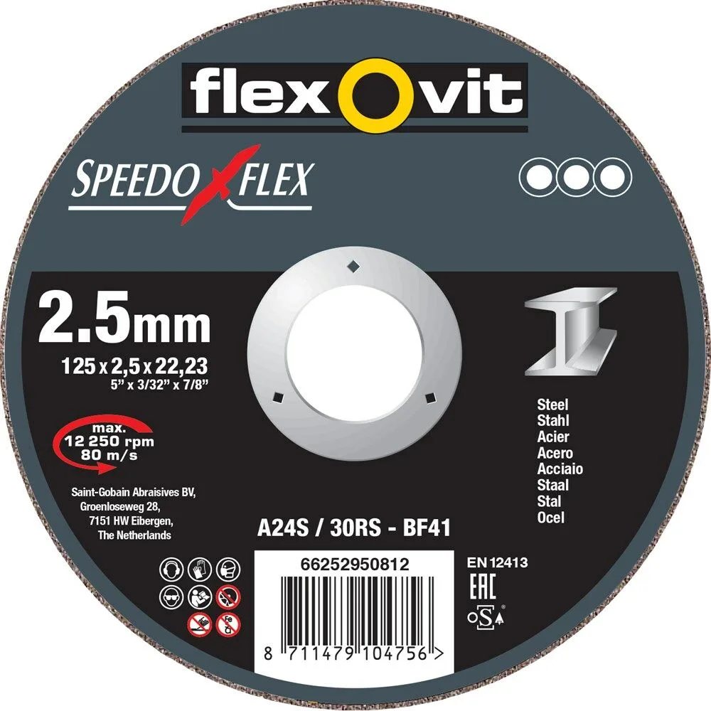 DOORSLIJPSCH.230X3X22.23 T41 by Flexovit – product image
