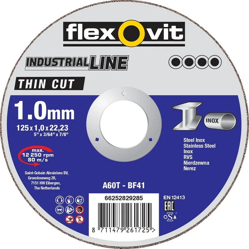 DOORSLIJPSCHIJF A46T 125X1.6 by Flexovit – product image