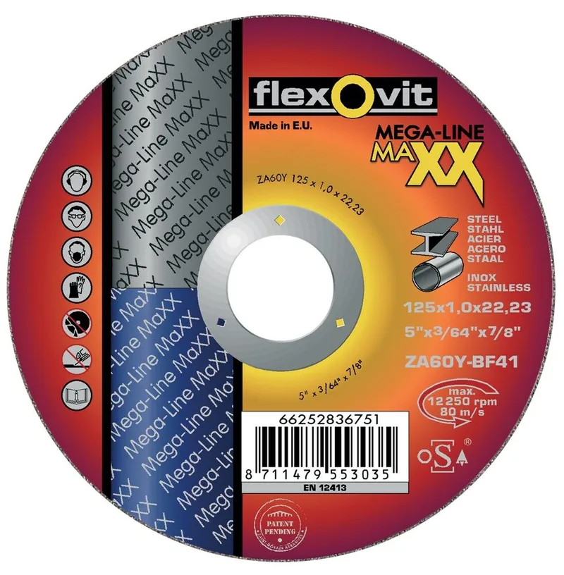 DOORSLIJPSCHIJF MAXX 125X1.0 van Flexovit – productafbeelding