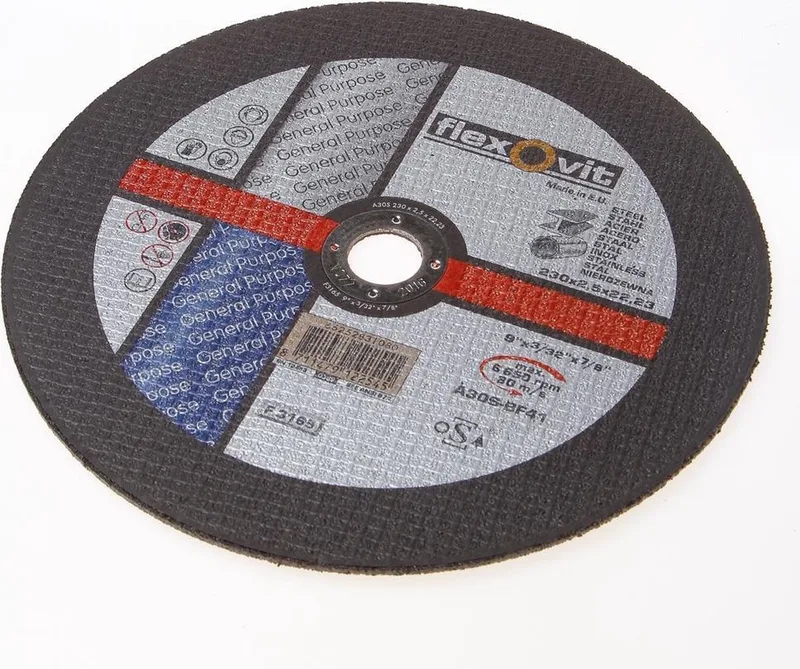 Doorslijpschijf vlak RVS A 30 S-BF41 230 x 2.5 x 22mm van Flexovit – productafbeelding