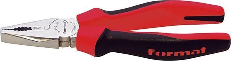 Combinatietang 2-componenten-grepen Staal DIN 5244 200mm FORMAT by FORMAT, Red – product image