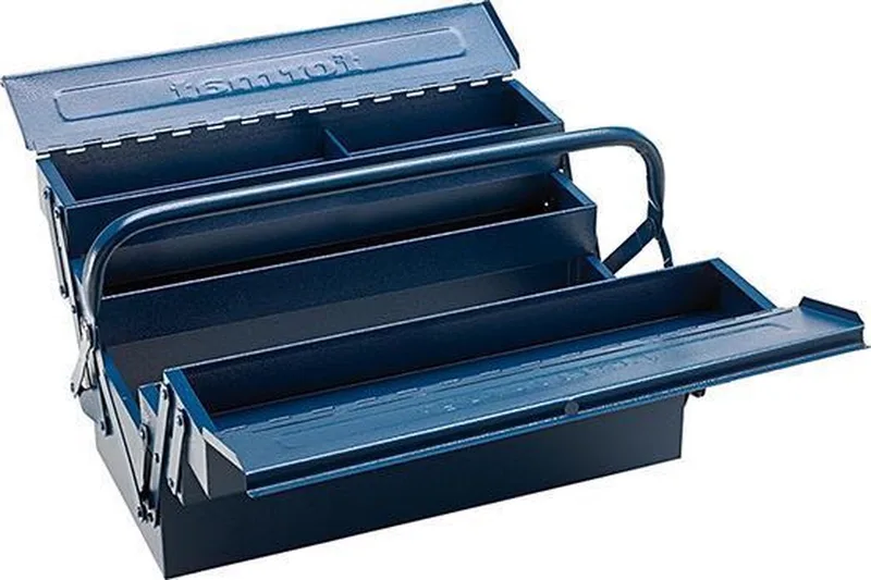 Gereedschapskist plst 430x200x200 5-dlg. FORMAT van FORMAT, Blauw – productafbeelding