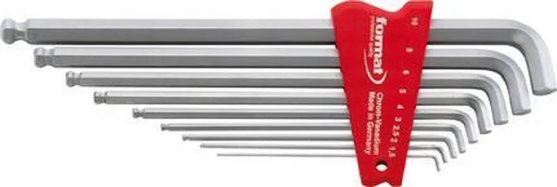 Haakse schroevendraaierset 6-kant 5-10mm, 100 recht by FORMAT – product image