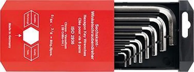 Haakse schroevendraaierset CV-staal DIN911 5/64-3/8""in kunststof schuifbox 8d de FORMAT – image du produit