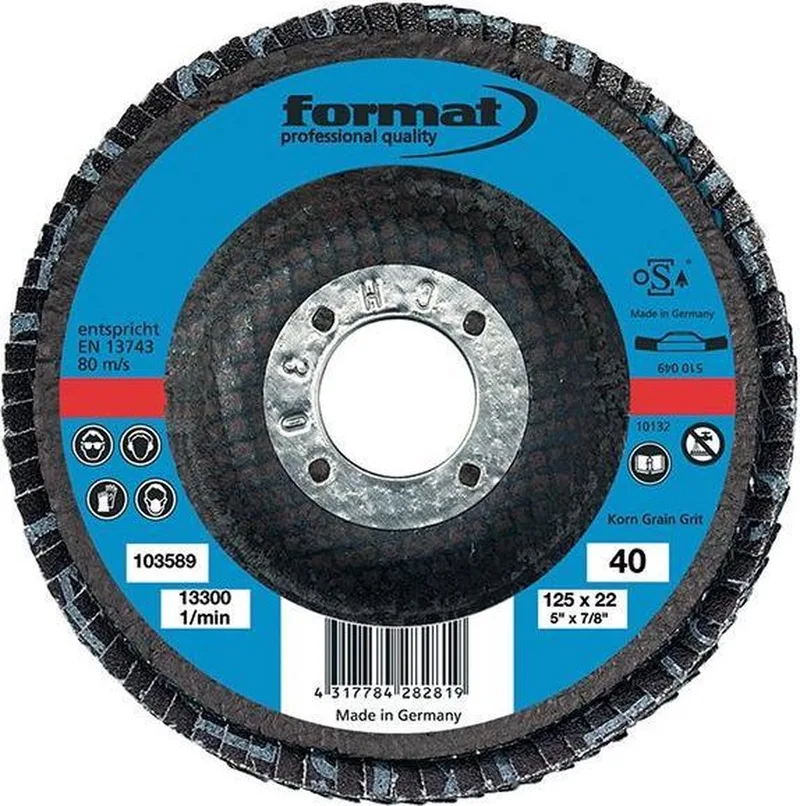Lamellenschijf 12° K40, gewelfd 115mm FORMAT van FORMAT – productafbeelding