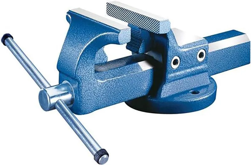 Parallel bankschroef - Buisspanbek - Metaalbewerking - Geharde bekken - 150 mm - Grijs de FORMAT – image du produit