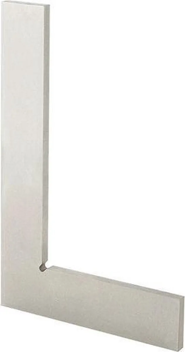 Platte winkelhaak DIN875/II, vorm A 100 x70mm FORMAT de FORMAT, Staal – image du produit
