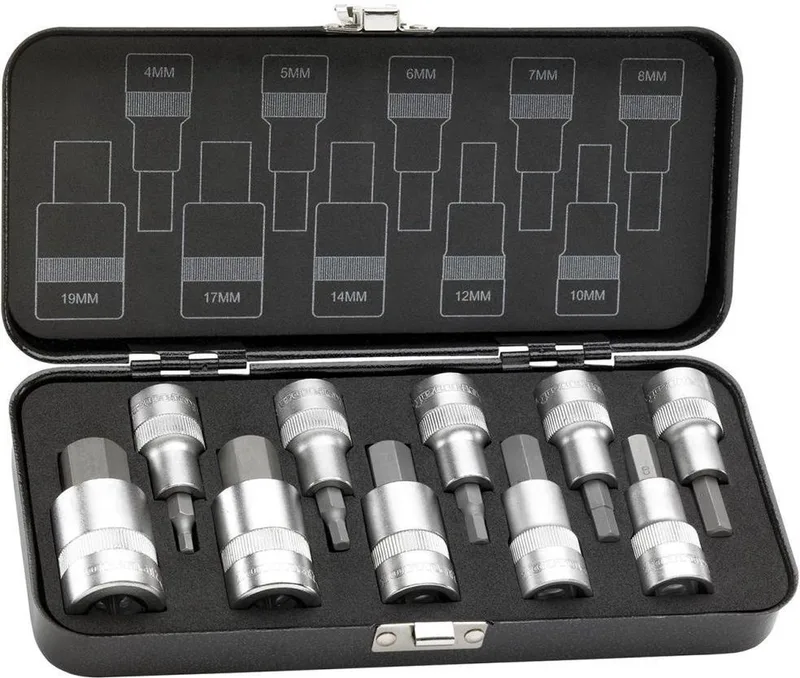 "Schroevendraaier-dopsleutel voor binnenzeskantschroeven CV-staal 1/2"" 4-19mm" fra FORMAT – produktbillede