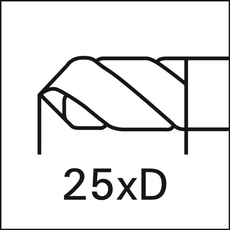 Spiraalboor VHM 4,8mm 25xD IK HA SUPRA FORMAT by FORMAT – product image