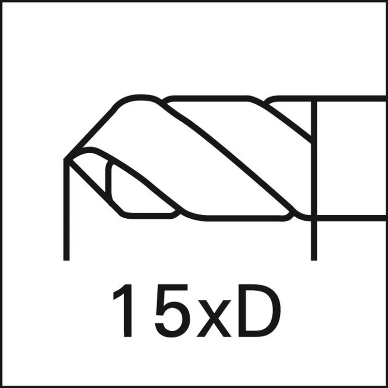 Spiraalboor VHM 8,0mm 15xD IK HA SUPRA FORMAT von FORMAT – Produktbild