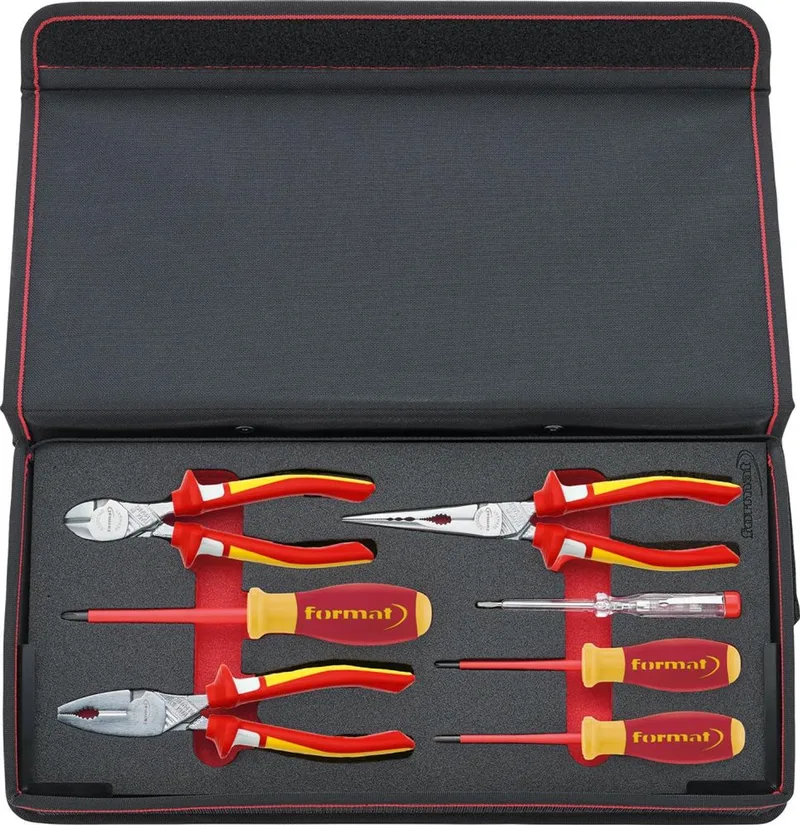 Tangenset MIG Schroevendraaier VDE 7-delig etui FORMAT de FORMAT – image du produit