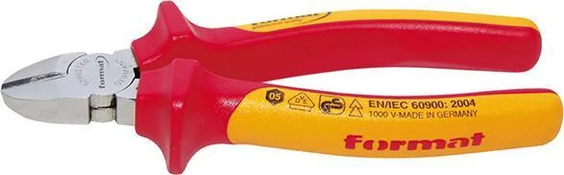 VDE-zijsnijtang Staal verchroomd 140mm FORMAT de FORMAT, Jaune – image du produit