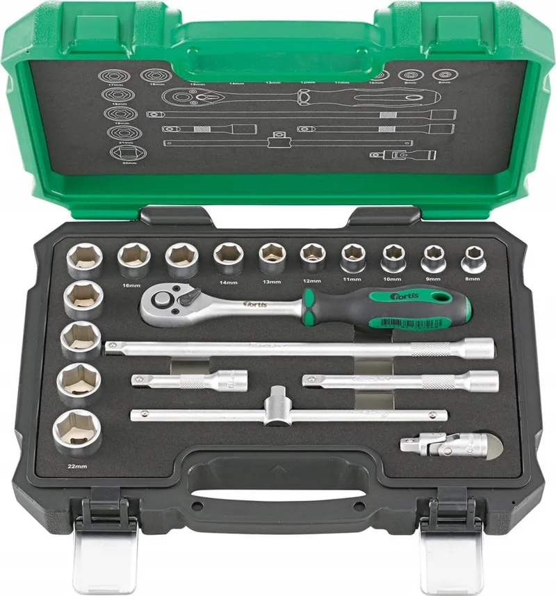 20-delige 3/8" doppenset van Fortis by Fortis – product image