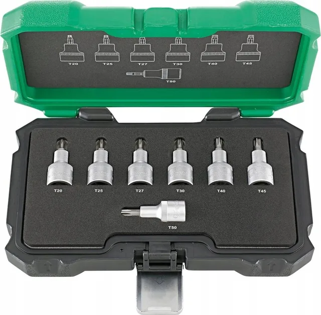 7-delige Torx Bitset 1/2" Aandrijving