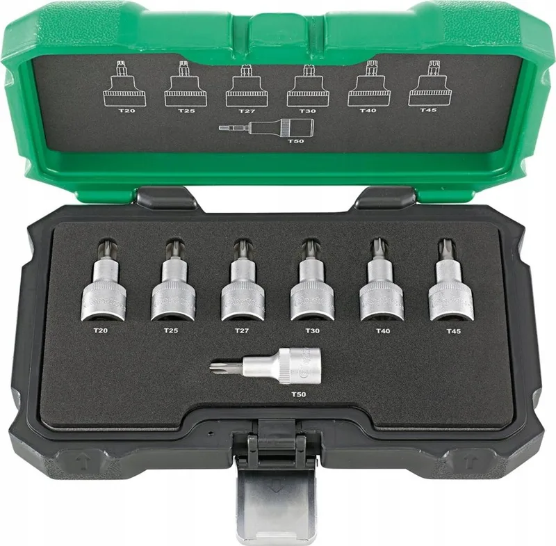 7-delige Torx Bitset 1/2" Aandrijving by Fortis – product image