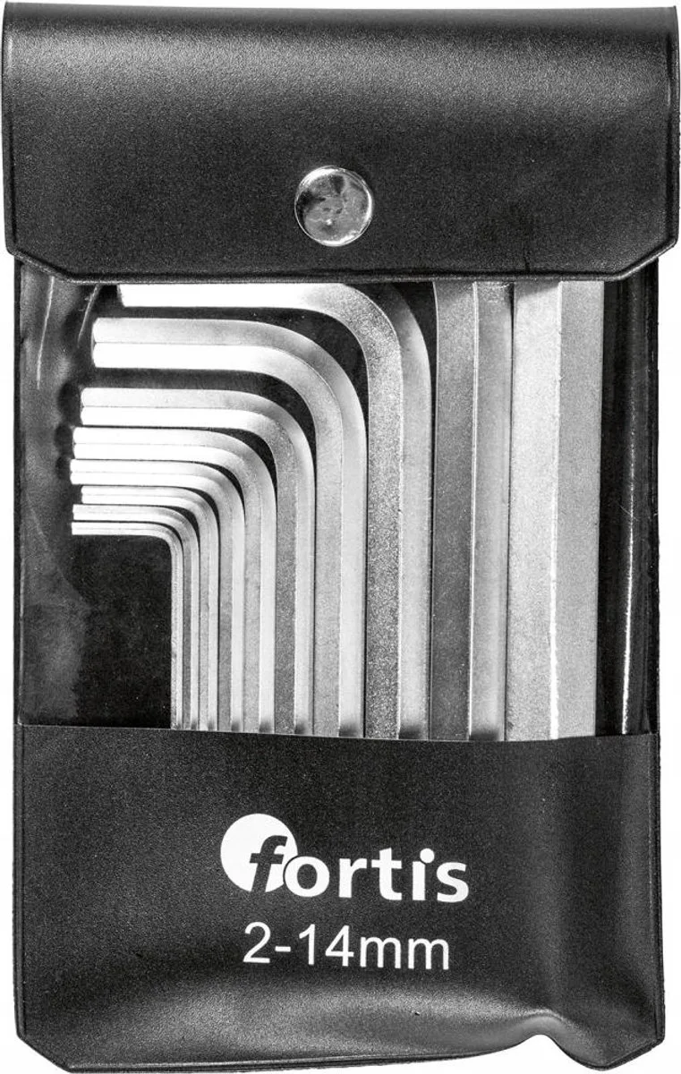 Inbussleutelset 2-14mm 10-delig in kunststof koffer de Fortis – image du produit