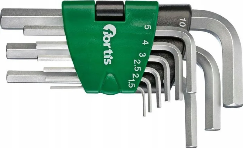 Inbussleutelset 9 Delig 1,5-10mm by Fortis – product image