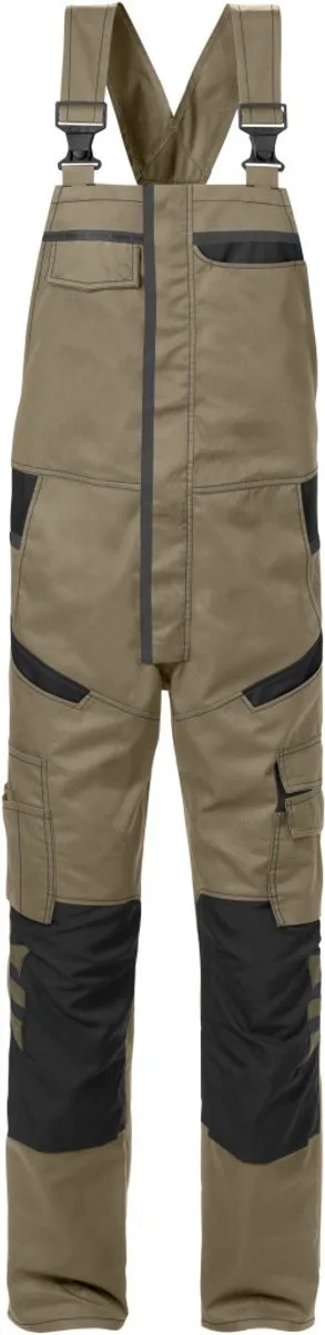 Amerikaanse Overall 1555 Stfp - Khaki/Zwart de Fristads, Khaki, Noir, C150 – image du produit