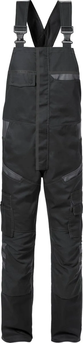 Amerikaanse Overall 1555 Stfp - Zwart/Grijs de Fristads, Noir, Gris, C58 – image du produit