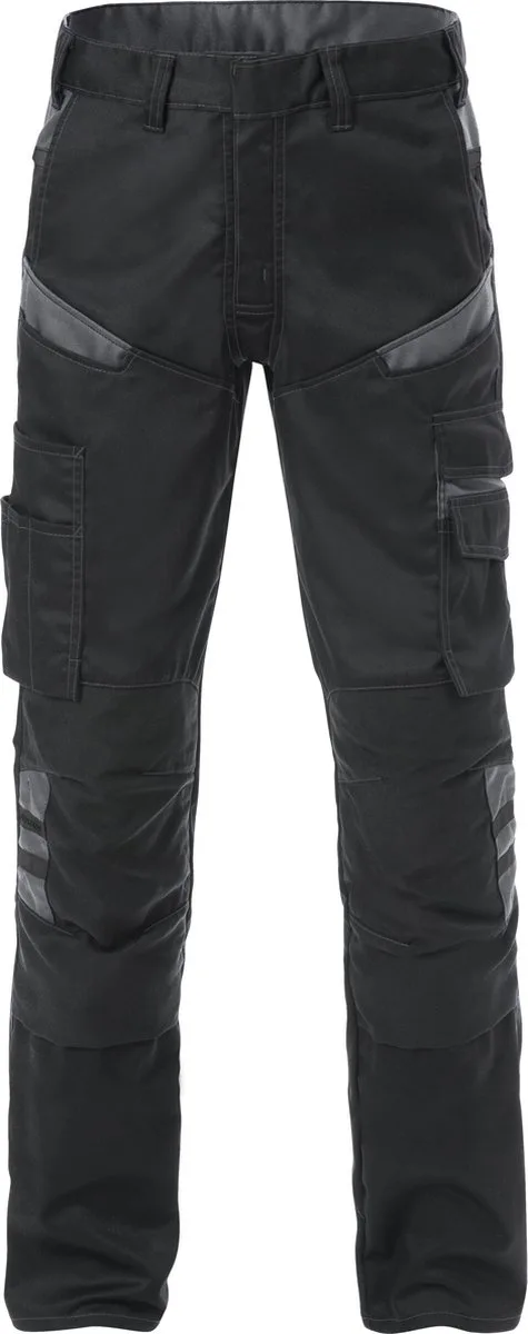 Broek 2555 Stfp - Grijs/Zwart von Fristads, Grau, Schwarz, C52 – Produktbild