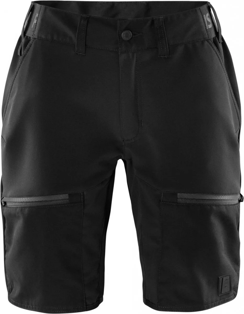 Carbon semi-stretch korte broek Dames - Zwart van Fristads, Zwart, L – productafbeelding